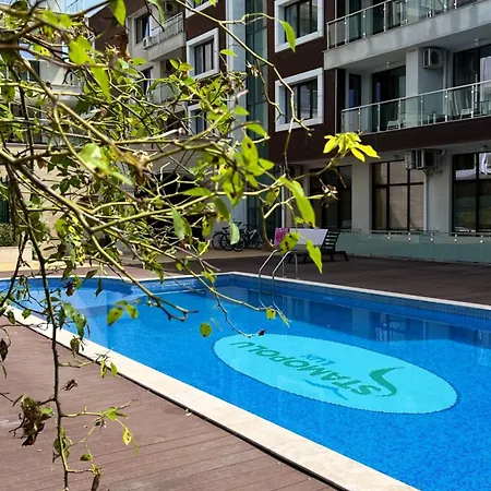 Apartmán Stamopolulux директен изглед към морето Primorsko